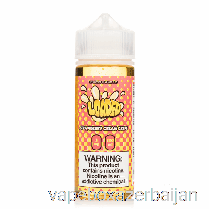 Vape Azerbaijan Strawberry Cream Crepe - Loaded E-Liquid - Ruthless Vapors - 120mL 6mg